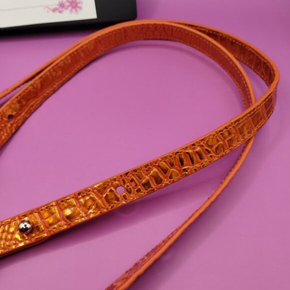 Pair of Brahmin Orange Potion  Replacement Straps New - Picture 3 of 3